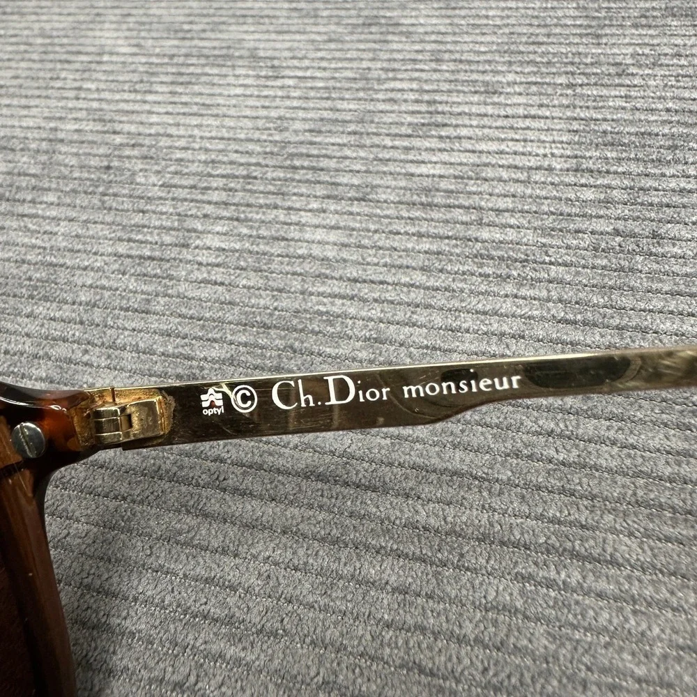 Christian Dior Monsieur Vintage Sunglasses 2337 Amber Tortoise Gold Austria 58mm
